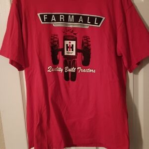 Gildan Red Farmall Tractor Men's Tee